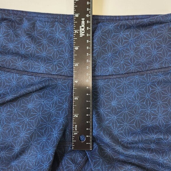 Lululemon Wunder Under Crop II 6 Full-On Luon Sashico Star Inkwell Rugged Blue - Picture 10 of 11